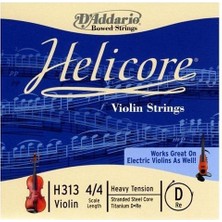 D'addario H313H Helicore Tek Keman Re (D) Teli (4/4 - Heavy) | Maksimum Projeksiyon Güçlü Gövde Yapısı ve Uzun Ömürlü Çelik Çekirdek