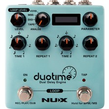 Nux Ndd-6 Duo Time Stereo Pedalı | Çift Zamanlı Gecikme Tap Tempo