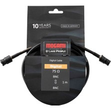 Mogami 12 0042 BNCBNC00100BL Bnc Word Clock Kablosu (1mt) | Dijital Senkronizasyon Için 75 Ohm