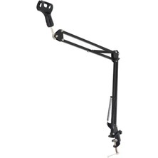 Hbk 39A Masa Kenarı Mikrofon Standı (Büyük) | Uzatılmış Kol Boyu ve Güçlendirilmiş Yaylar ile Profesyonel Stüdyo Tipi Akrobat Mikrofon Sehpası