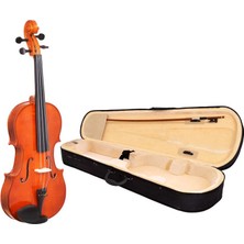 Dominguez DVA14LC Viyola - 1/4 (Eğitim - Küçük Boy Set) | Çocuklar Için Ergonomik Gövde, Sıcak Ses Karakteri, Yumuşak Tuşe, Taşıma Çantası ve Yay Dahil | Uyum: 1/4 (Çeyrek Boy) Viyola