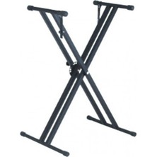 Hbk Q-2x Çift Destekli Klavye Sehpası | x Tipi Güçlendirilmiş Profil Ağır Klavyeler Için Maksimum Stabilite ve Kaymaz Ayaklar