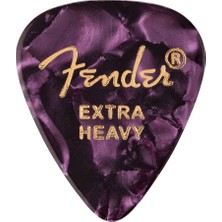 Fender 1980351676 351 Premium Extra Heavy Gitar Penası (Purple Moto) | Mor Inci Desenli Estetik Görünüm Ekstra Kalın Yapı ile Güçlü Ton
