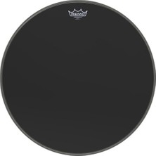 Remo ES-1022-00 Ambassador Ebony Bas Davul Derisi (22") | Siyah Tek Kat Parlak Tını