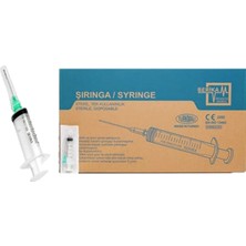 Berika 5 cc Yeşil Enjektör 21 G 3 Parça Ergonomik Tasarım ile Konforlu Kullanım 250 Adet