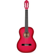 Valencia VC104TPKS Klasik Gitar 4/4 (Pembe Sunburst) | Sap Çelikli - Parlak Cila - Yetişkin Boy