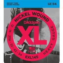 D'addario EXL145 Xl Nickel Serisi Elektro Gitar Tel Seti (Heavy - 12-54 - Nickel Wound)
