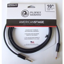Planet Waves PWAMSG10 American Stage Inst Cable-10 (3 Metre) | Korozyona Dayanıklı - Saf Sinyal - Esnek