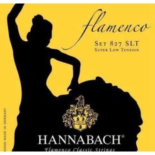 Hannabach 8278SLT Flamenko Gitar Teli Alt 3'lü Set (Super Low) | Çok Yumuşak Baslar