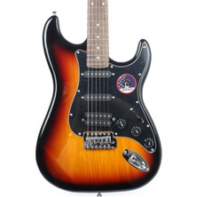 Madison Meg-2ts Elektro Gitar (Sunburst) | Strat Kasa Geleneksel Tonlar