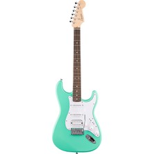 Squier 0379610549 Debut Stratocaster Hss Elektro Gitar (Sea Foam Green) | Deniz Köpüğü Yeşili Hss Manyetik Dizilimi ve Ince Gövde