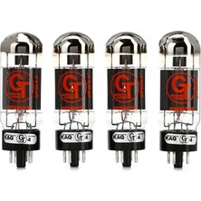 Groove Tubes 5550113524 Gt-6l6-S Med Quartet Power Lamba (Eşleştirilmiş Dörtlü) | 100 Watt Amfiler Için Dörtlü Set Yüksek Headroom
