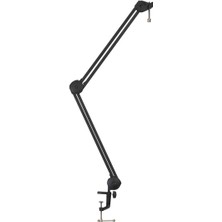 Gator Frameworks 07 0002 Frameworks Desktop Mic Boom Stand | Ayarlanabilir Açılı Podcast Mikrofon Kolu