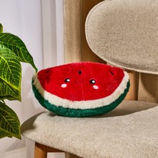 Evidea Soft Karpuz Figürlü Yastık - Kırmızı - 30X18 cm