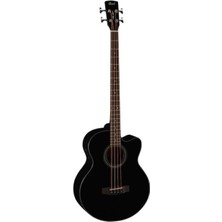 Cort SJB5F-BKW Elektro Akustik Bas Gitar | Çantalı Super Jumbo Kasa - Siyah