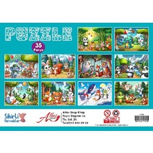 Renklime Puzzle 35 Parça 10 Çeşit 10’lu Paket