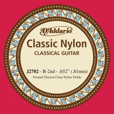 D'addario J2702 Student Nylon Klasik Gitar Tek Tel (B-Si - Normal Tension - Naylon)