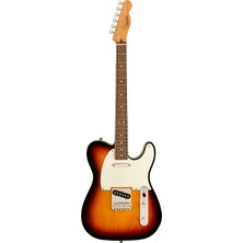Squier 0374040500 Classic Vibe '60S Custom Telecaster Elektro Gitar (3-Color Sunburst) | Çift Binding Gövde Laurel Klavye ve Zarif Sunburst