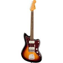 Squier 0374083500 Classic Vibe '60S Jazzmaster Elektro Gitar (3-Color Sunburst) | Laurel Klavye Ofset Gövde ve Geniş Ton Yelpazesi