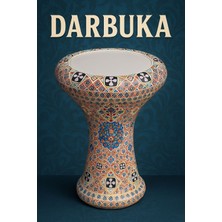Rhythm Percussion RTM5300 Çömlek Darbuka - Mozaik Model (Profesyonel - Toprak) | El Işçiliği Seramik Gövde, Mozaik Desen Kaplama, Geleneksel Toprak Tınısı | Ölçü: 29 cm Dış Çap / 44 cm Yükseklik