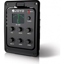Joyo JE-306 Fishman Bağlama 5 Band Ekolayzer + Tuner | Geniş Frekans Ayar Aralığı ile Profesyonel Sahne Kurulumu ve Dip Gürültüsüz Aktarım