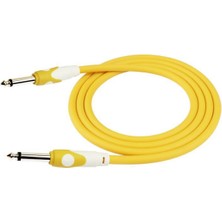 Kirlin Kırlın LGI-201-3M-YE Sarı Enstrüman Kablosu (3 Metre) | Dikkat Çekici Sarı Renk Dayanıklı Pvc Dış Kaplama ve Saf Ses Iletimi