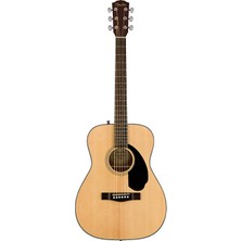 Fender 0970150021 CC-60S Concert Akustik Gitar (Naturel) | Masif Ladin Kapak ve Yuvarlatılmış Klavye Kenarları ile Üstün Konfor
