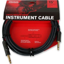 Planet Waves PWAG15 Devre Kesicili Kablo Mono 14 Jack Li : (4.5 Metre) | Korozyona Dayanıklı - Saf Sinyal - Esnek