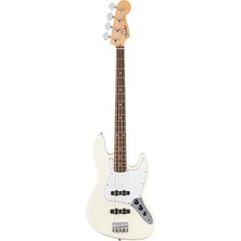 Fender 0266840505 Standard Jazz Bass Gitar (Olympic White) | Laurel Klavye Beyaz Gövde ve Standart Fender Kalitesi