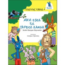 Renklime Mavi Eşek ile Yapboz Karga Sesleri Karışan Hayvanlar