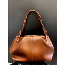 MB Kadın Büzgü Detaylı Suni Deri Taba El ve Kol Çantası