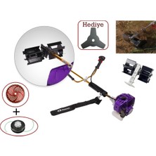 Marpex Germany Yan Tırpan Palet Çapa Makinesi 5.7 Hp Üçgen, Elmas, Misina Başlık Aparatlı