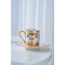 Acar Zale 24K Altın Yaldızlı 1 Kişilik Türk Kahvesi Fincan Takımı