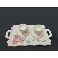 Acar Avery Tepsili 2 Kişilik Türk Kahvesi Fincan Takımı