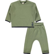 Civil Baby Tiger Nakışlı 6-18 Ay Takım - Haki 12-18 Ay