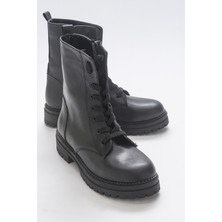 Luvi Breva Siyah Cilt Kadın Postal Bot