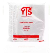 Gold Ambalaj Yts Şarküteri Torbası 2'lik 23X37 200 Adet Şarküteri Hışır Poşet Buzdolabı Poşeti