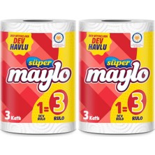 Gold Ambalaj Maylo Dev Havlu 2 Adet Peçete Kağıt Havlu Rulo Peçete