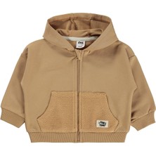 Civil Baby Etiketli Basic 6-18 Ay Hırka - Kahverengi 12-18 Ay