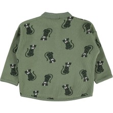 Civil Baby Cute Tiger Baskılı 6-18 Ay Sweatshirt - Haki 12-18 Ay