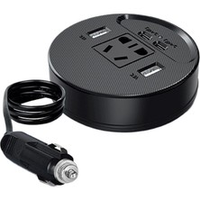 Airstorr Araç Için Güç Invertörü Fiş Adaptörü 2usb 2 Type-C Portlu Invertör Taşınabilir Fiş Dönüştürücü