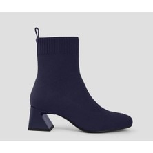 AGM Vıvaıa Su Geçirmez Kare Burunlu Geniş Topuklu Kadın Bot , Su Geçirmez Şık Kadın Yarım Çizme