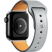 Alstrap Apple Watch 11-10(42MM) 9 8 7(41MM) 5 6 SE(40MM) Uyumlu Spor Deri Görünümlü Kordon