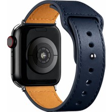 Alstrap Apple Watch 11-10(46MM) 9 8 7(45MM) 5 6 SE(44MM) Uyumlu Spor Deri Görünümlü Kordon