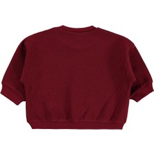 Civil Baby Athletic Baskılı Nakışlı 6-18 Ay Sweatshirt - Bordo 12-18 Ay