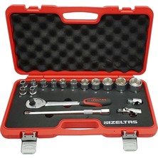 Universal Unıversal 3/4 Altı Köşe Lokma Anahtar Seti 17 Parça