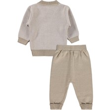 Civil Baby Hırkalı 6-18 Ay Takım - Bej 6-9 Ay