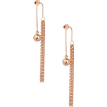 By Barun Zincirli Küpe Sallantılı 925 Ayar Gümüş