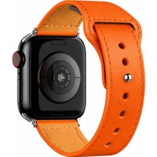 Alstrap Apple Watch 11-10(42MM) 9 8 7(41MM) 5 6 SE(40MM) Uyumlu Spor Deri Görünümlü Kordon