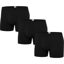 Steve Wolls Erkek Siyah 3’Lü Likralı Boxer - 24101